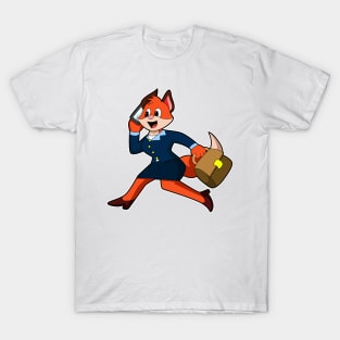 Fox as Secretary with Dress T-Shirt